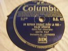 EDITH PIAF *LA VIE EN ROSE / UN REFRAIN COURAIT DANS LA RUE*VG