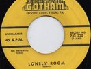 Lee Andrews/Hearts-Lonely Room-Gotham Doo Wop 45 