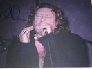 ROBERT PLANT -  SIGNED LIVE PHOTOGRAPH LED ZEPPELIN