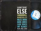 CANNONBALL ADDERLEY Somethin' Else LP BLUE NOTE 1595 EAR MONO W.63rd Miles Davis