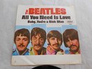 THE BEATLES, BABY YOU'RE A RICH MAN&ALL YOU NEED IS LOVE  45 RPM CAPITOL 5964