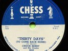 CHUCK BERRY (Thirty Days / Together) ROCK  78 RPM  RECORD