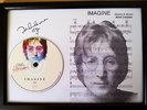 JOHN LENNON IMAGINE UNIQUE  MEMORABILIA PRESENTATION DISC FRAME