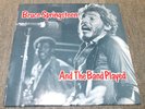BRUCE SPRINGSTEEN AND THE BAND PLAYED/RARE RED COLORED VINYL LP