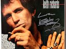 KEITH RICHARDS signed LP cover 'TALK IS CHEAP' - ROLLING STONES