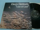 Black Sabbath Live At Last LP NM- BS001 1980 UK