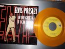 ELVIS PRESLEY RCA RECORDS RELEASE 45 RECORD OF IF I CAN DREAM AND IN THE GHETTO