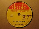 The CUFF LINKS – It’s Too Late Now / KIRK KIRKLAND - Sax Rag  DOOTOO 422 – 78rpm