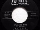 UPTONES 45 Wear My Ring / Taken for a Ride VG++ WATT