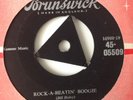 BILL HALEY & COMETS - ROCK-A-BEATIN' BOOGIE /BURN THAT CANDLE -UK BRUNSWICK. VG+