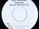 70s Soul Test Press 45 JACKSON FIVE Never Can Say Goodbye AMERICAN HEAR
