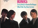 THE KINKS 45 EVERYBODY IS GONNA BE HAPPY+PS GERMANY RARE
