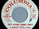 HEAR IT 60's Rocker Promo 45 rpm record Larry Collins 