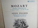 33CX 1630: Annie Fischer /Sawallisch: Mozart Piano Concertos. Blue / Gold