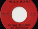 MISS JOHNI NAYLOR Red Wine for My Blues MOD R&B NORTHERN SOUL POPCORN 45 *hear*
