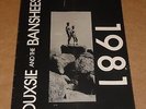 Siouxsie & Banshees 1981 Tour Programme