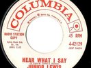 Soul northern soul popcorn Junior Lewis Hear what i say Mint