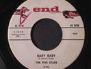 FIVE STARS: Baby Baby 45 (  faint lbl wear) rare Vocal Groups