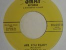 The Cobras IV - Are You Ready / Be True To Me 45 Snap rare ohio garage psych