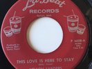 NELSON SANDERS-This Love Is Here To Stay 45 Rare Detroit Northern Soul La Beat