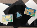 Pink Floyd ?– The Dark Side Of The Moon blue triangle, poster & sticker EX/EX