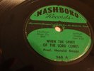 GOSPEL- PROF. HAROLD BOGGS- NASHBORO 78 RPM- WHEN THE SPIRIT OF THE LORD- LISTEN