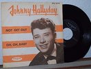 JOHNNY HALLYDAY Not Get Out - Denmark 45 SUPER RARE PS Picture Sleeve