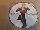 MADONNA who's that girl rare UK picture disc in original mint stickered sleeve