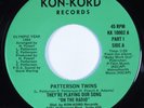 Modern Soul Boogie 45 PATTERSON TWINS They're Playing Our... KON-KORD VG++ HEAR
