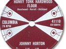 JOHNNY HORTON Country Rock 78 RPM Record. Honky Tonk Hardwood Floor
