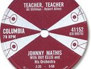 JOHNNY MATHIS Pop Vocal 78 RPM Record. Teacher, Teacher. Columbia 41152