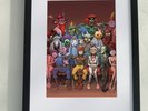 Framed/mounted Print - Monkey: Journey to the West A4 print, by Jamie Hewlett.
