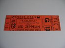 Led Zeppelin Unused Concert Ticket Chicago Stadium Nov. 13th 1980--Mint.