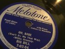 BLUES BIG BILL  Melotone  70254 (great uptempo mandolin) Oh Babe/Black Widow E
