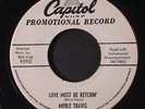 MERLE TRAVIS: Louisiana Boogie / Love Must Be Ketchin' 45 (dj) Rockabilly