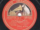 Charles - Marie Widor organ: Toccata 5. Symphony   Gramophone 78 rpm