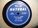 THE ORIOLES BARBRA LEE GREAT DOO WOP 78 ON IT'S A NATURAL 5000  MINT MINUS
