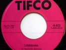 The TIFANOS 45 Louisiana / It's Raining TIFCO doo wop VG++ ws394