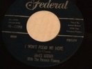 James Brown Rare Federal 45 Chonnie-on-chon I Won't Plead No More Soul 45-12290