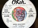 HEAR Lloyd Fatman 45 Good Gracious/Miss Mushmouth OKEH R&B rocker original