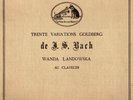199g2. Wanda Landowska - Trente Variations Goldberg (Bach) - DisqGram DB.4908/13