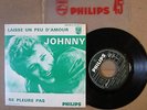 rare SP juke-box Johnny Hallyday encart original Laisse un peu d'amour 373.662
