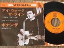 JOHNNY CASH  I WALK THE LINE / BONANZA  1964 JAPAN PS 7