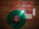 Rare Vinyle 45T (EP vert, languette) Johnny HALLYDAY 