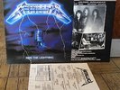 METALLICA RIDE THE LIGHTNING 1st press MEGAFORCE misprint cvr pic sleeve +insert