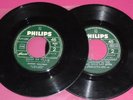 2 45t   JOHNNY HALLYDAY JUKE BOX reviens donc chez nous / les chevaliers du ciel