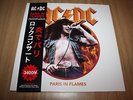 AC/DC - PARIS IN FLAMES + OBI + BOOKLET + INNER - CLEAR VINYL - EXCELLENT+