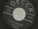 ROCKABILLY- BUDDY HOLLY - THAT'LL BE THE DAY  /  ROCK AROUND -HEAR -1957 DECCA