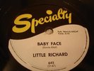 ROCK LITTLE RICHARD Baby Face / I'll Never Let You Go SPECIALTY 645 E+ OS