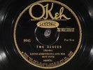 78 RPM -- Louis Armstrong and His Hot Five (w. Earl Hines), Okeh 8641, EE+ Jazz